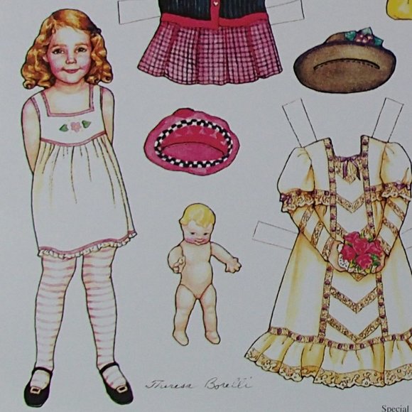 Theresa Borelli Paper Doll One Sheet Uncut BOGO - Picture 2 of 12